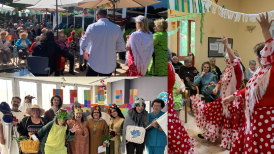 Celebración de Sant Jordi y La Feria de Abril en Residencias La Torreta